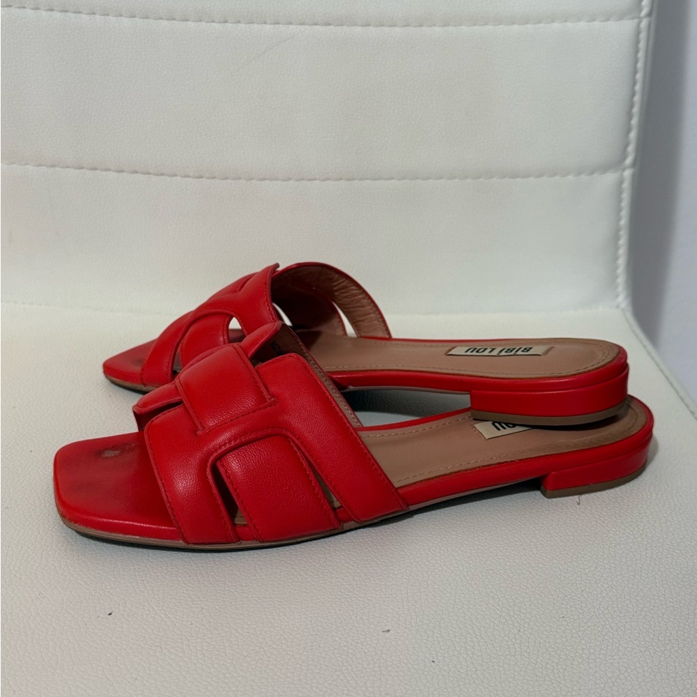 Red Flat Sandals BibiLou - Picture 10 of 11